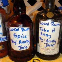 Homemade rum -Gros Islet Friday Jump Up