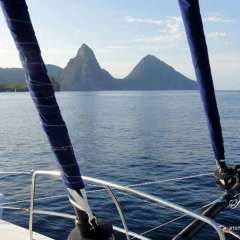 Sailing, St. Lucia - Pitons