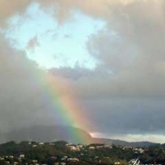 Sailing St. Lucia rainbow