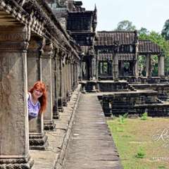 Angkor Wat - messing up Tom's artsy shot