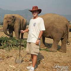 Elephant Nature Park - watchful supervisors