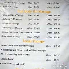 Massage - Cambodia prices