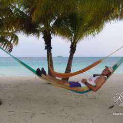 Tom enjoying a well placed hammock