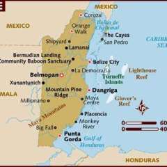 Map of Belize