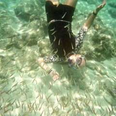 Tom snorkeling BVI