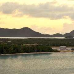 Antigua departure - coastal scenery