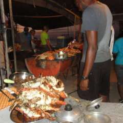 Tobago Cays Beach Lobster BBQ