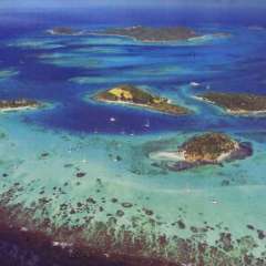 Tobago Cays aerial - photo courtesy Tobago Cays