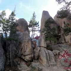 Hiking the boulders