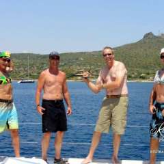 Greece Crew - our guys have a great sense of humor!