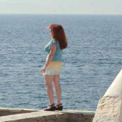 Mykonos - Sheila gazing