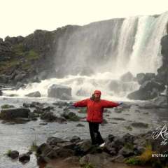 Öxarárfoss Waterfall