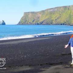 Vik area beach - So happy to feel the sun!