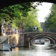 Amsterdam bridges - How many can you count in this photo?