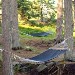 Djurönäset strategically placed hammocks