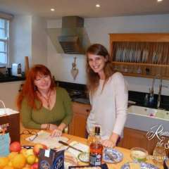 St. Bernard's Cottage - Sheila and Annika cooking up trouble