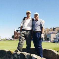 Dad and Tom at St. Andrews 2001