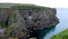 Bullers of Buchan cottage and path