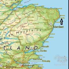 Northeast Scotland map