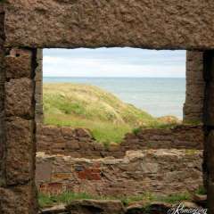 Slains Castle picture window