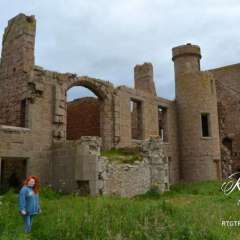 Slains Castle view front