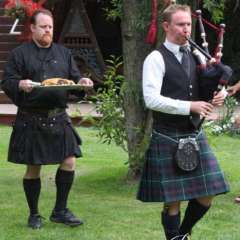 Our Scottish Wedding - celtic caterer and bagpiper
