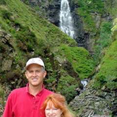 Us at Gray Mare's Tail waterfall