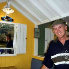 Cardiff - fun pic, bad lunch