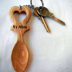 Lovespoon room key at Cardigan Key