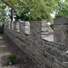 Cardigan Castle wall