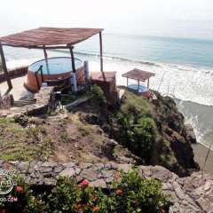 Two cliff-side hot tubs