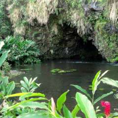 Maraa grotto on Tahiti