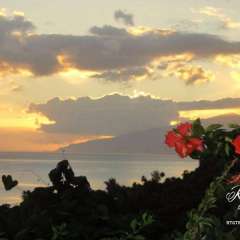 Vanira Lodge at sunset
