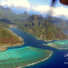 Cook's Bay, Moorea. Took this from the plane. Can you imagine how excited we were!