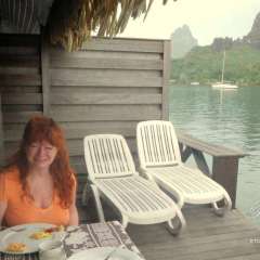 Breakfast at Bali Hai bungalow