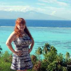 Moorea view of Tahiti