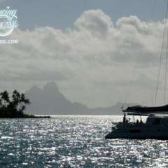 Bora Bora view from Raiatea