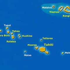 French Polynesia map