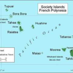 French Polynesia map