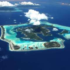 Bora Bora from above