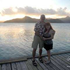 Tahaa - dinner sunset