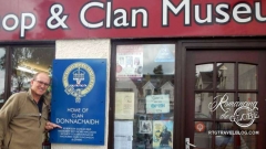 Tom at his family's Scottish clan museum