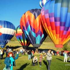 Snowmass Village Balloonfest setting