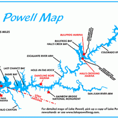 Lake Powell map