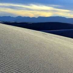 White Sands National Monument at sunset