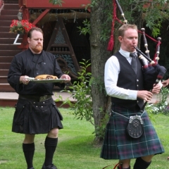 Our Scottish Wedding - celtic caterer and bagpiper
