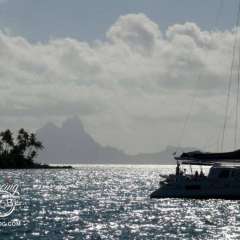 Bora Bora from near Raiatea